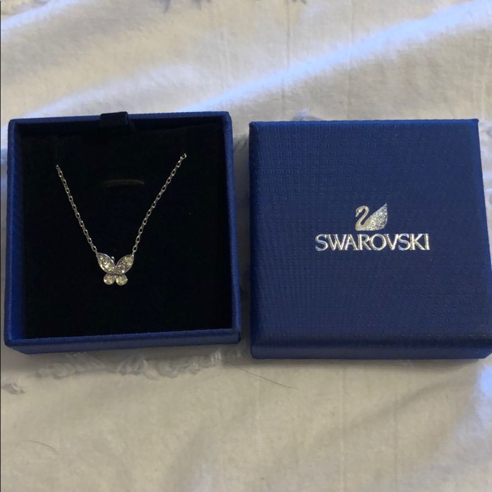 Brand new Swarovski butterfly necklace
